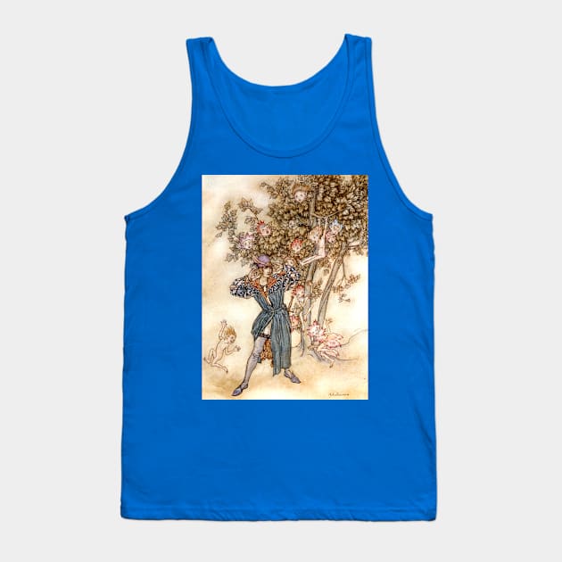 Ferdinand Invisible Music, The Tempest, Arthur Rackham Tank Top by forgottenbeauty